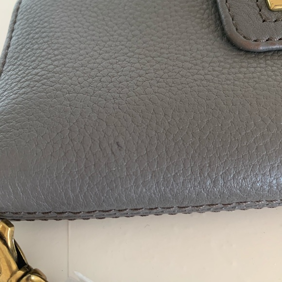 FOSSIL WALLET GREY GRAY MADISON BIFOLD LEATHER - Picture 2 of 7